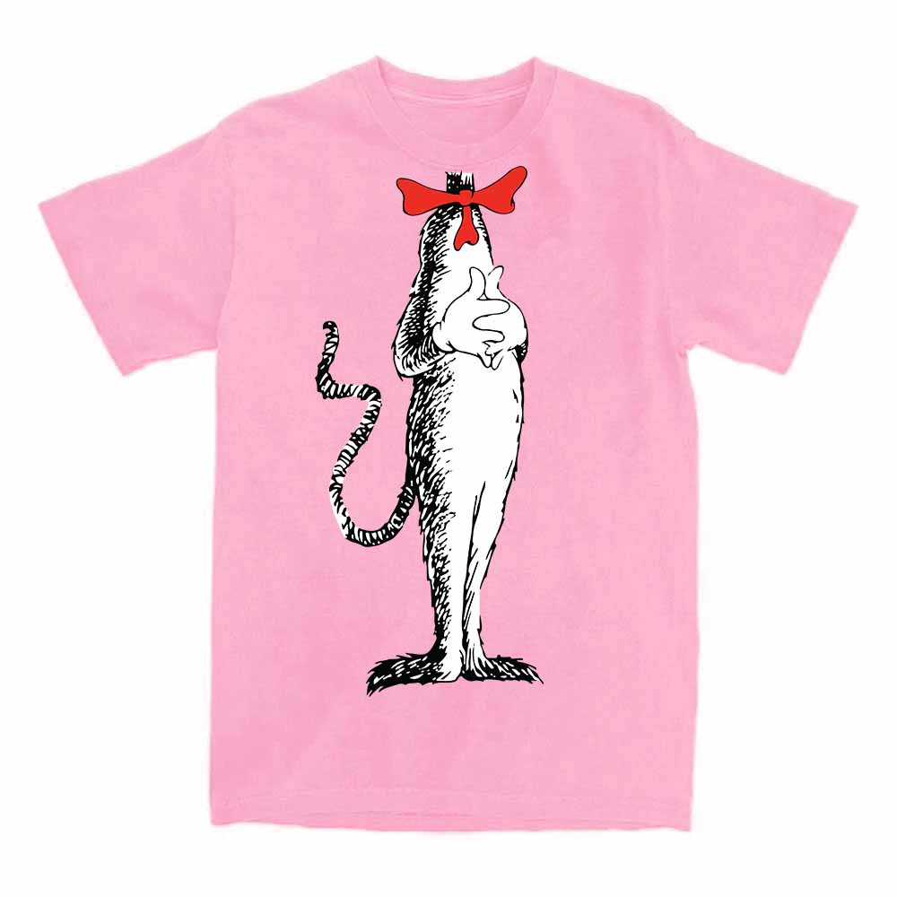 Cat in The Hat Manga Printing Tshirts Short Sleeve Loose Cotton T-shirt Funny Cartoon Meme Graphic T Shirt Unisex Tees
