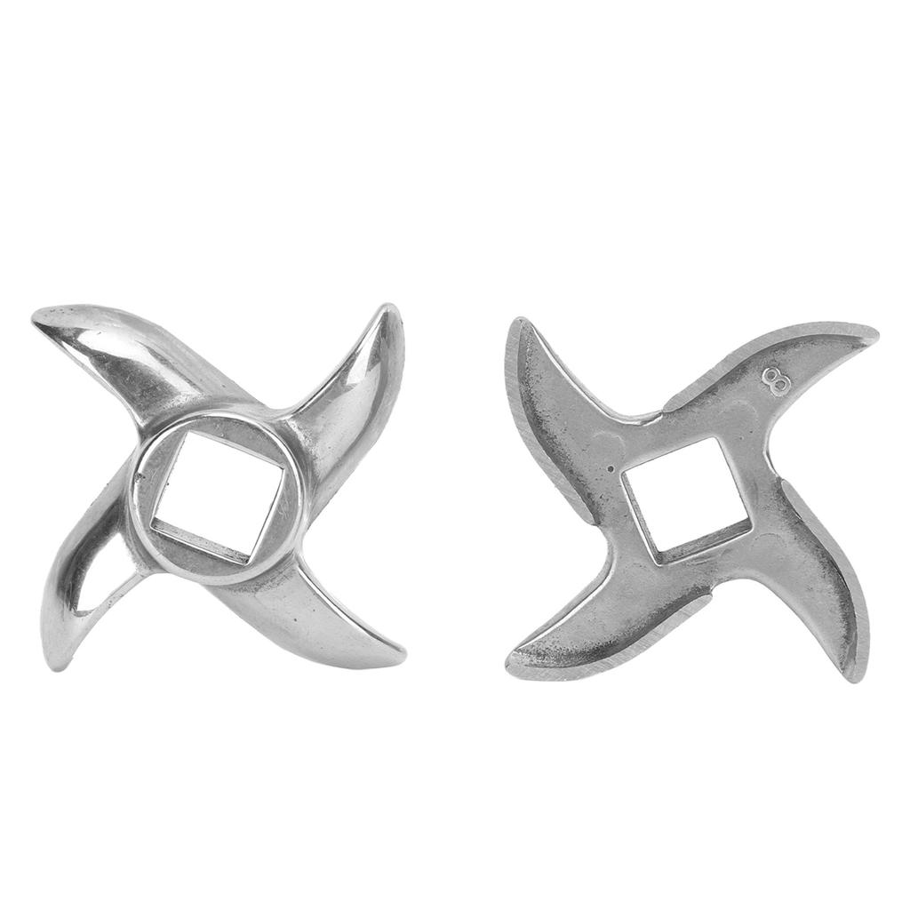 2 Pcs Meat Grinder Blades Stainless Steel Meat Grinding Blades Replacement Meat Mincer Blades