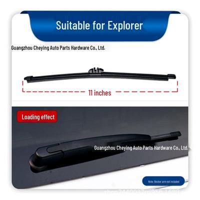 Compatible Rear Wiper Rubber Strip for Ford Classic, Focus, Fiesta, Ecosport, Edge, Territory, and Escape.