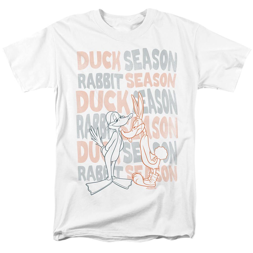 Looney Tunes Duck Season Rabbit Season Adult T-shirt XXXL