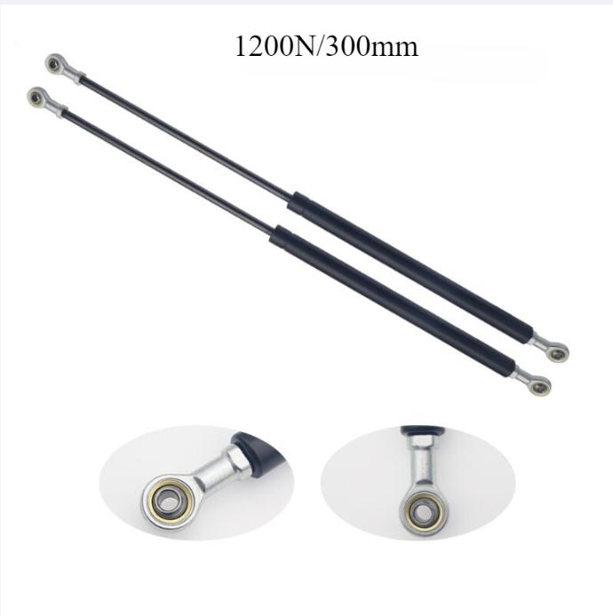 

2x Складной шарнир с газовой пружиной 300 Н/400 Н/600 Н/800 Н/1100 Н/1200 Н Усилие подъема опорного отверстия Расстояние между центрами 300 мм-650 мм 1200N/300mm