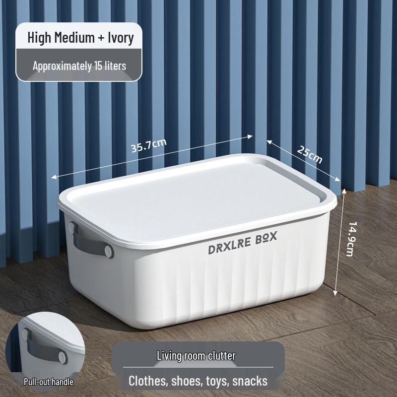 Velký domácí úložný box na hračky a oblečení s víkem