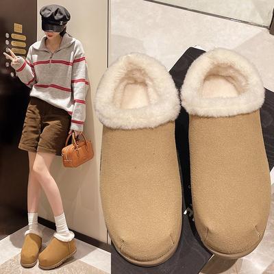 Stivali da neve da donna autunno e inverno moda retrò campana piccola persone che aumentano l'altezza fondo spesso caldi casual scarpe di cotone