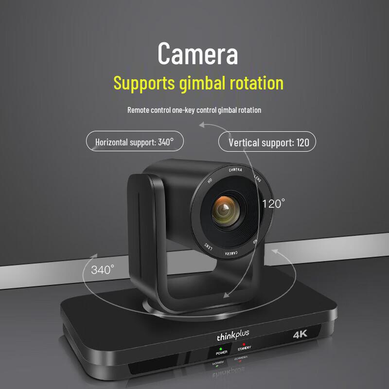 Lenovo Thinkplus 4K AI Tracking Video Conference Camera (CN Version)