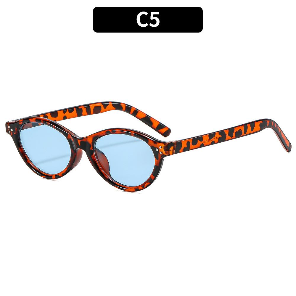 New European and American fashion small frame rice nail sunglasses anti-ultraviolet high-end street shooting versatile sunglasses trend