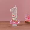 Handcrafted Cute Cartoon Unicorn Birthday Number Candle for Girls