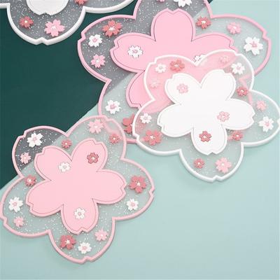 Cup  Coasters Heat Insulation Flower Shaped Pot Holder Cup Pads Kitchen Accessories