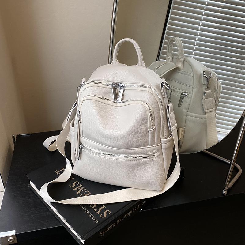 Simple and Fashionable Backpack Women's New Casual Handbag Popular Travel Small Backpack