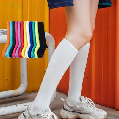 Univerzálne podkolienky Candy Color Jednoduché módne pančuchy Bavlna Priedušné ponožky Personalizované Trendy Ženy Športové ponožky