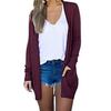 Lady Cardigan Solid Warm Multi Colors Chic Soft Touching Autumn for Working
