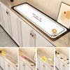 Stain Resistant Clear Countertop Placemat Heat Resistant Cabinet Surface Mat Wine Cabinet