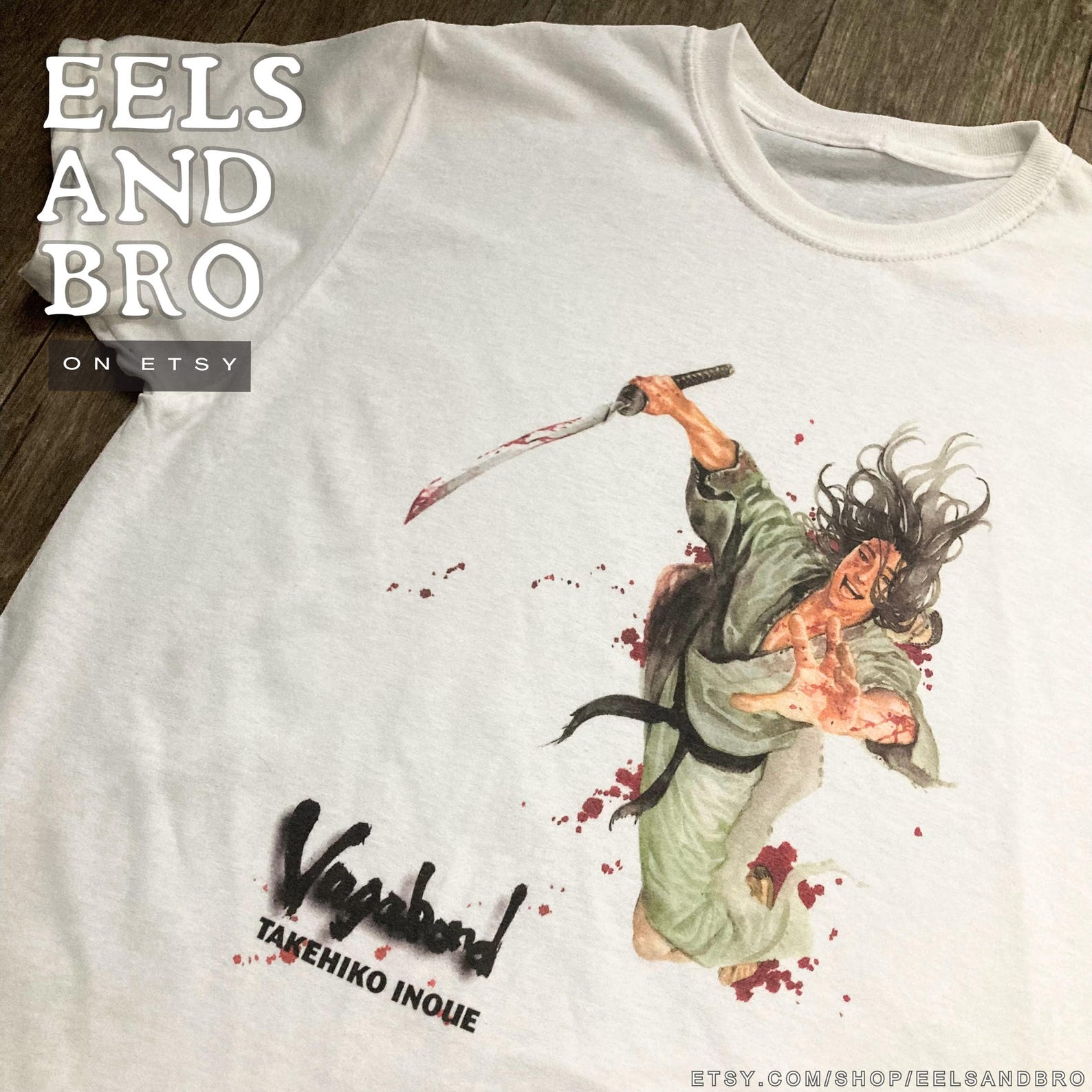 Sasaki Kojiro Vagabond UNISEX TSHIRT (Choose your tshirt preference!) 4XL