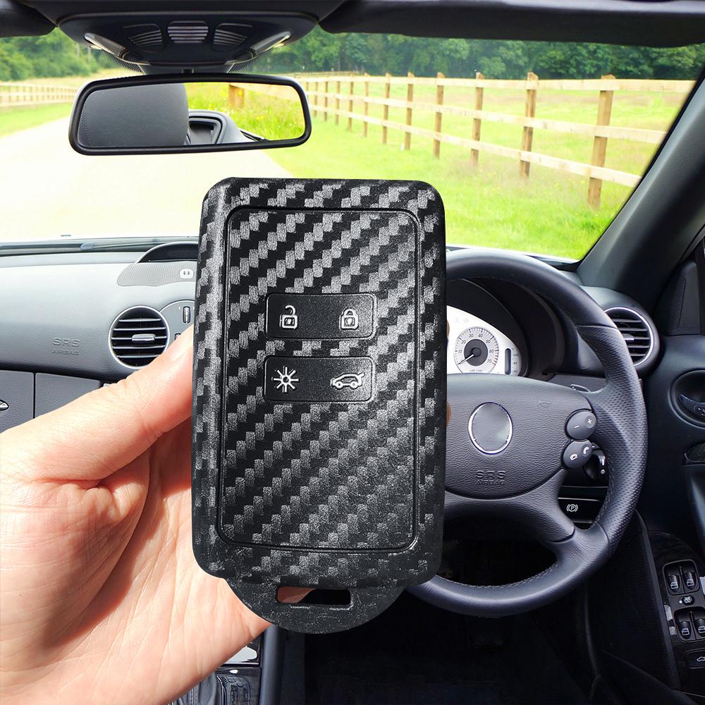 

Carbon Fiber Silicone Car Key Case Cover For Renault Clio Espace Zoe Megane Captur Arkana Scenic Koleos For Dacia Sandero Duster