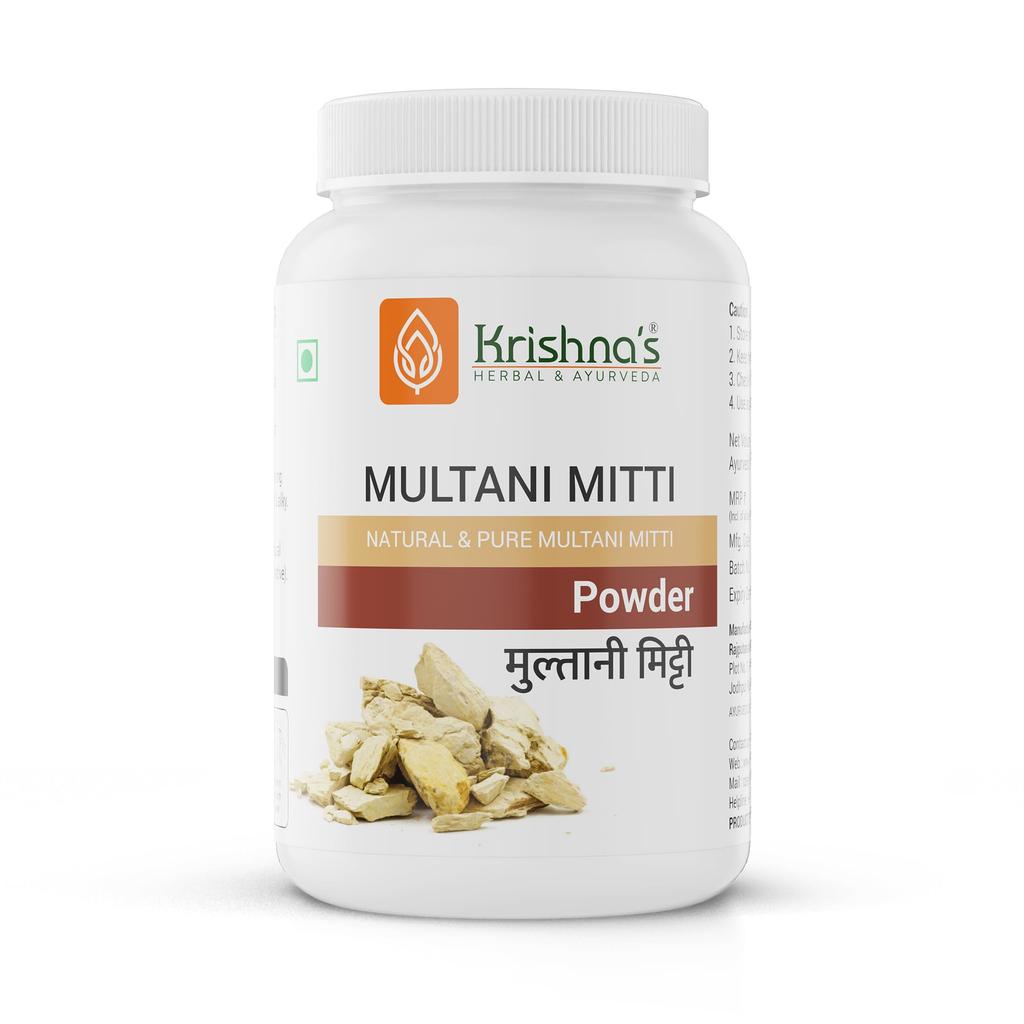 Krishna's Multani Mitti Powder - 100 g | Preservative Free | Natural Powder For Face Pack | Hair Care Pack