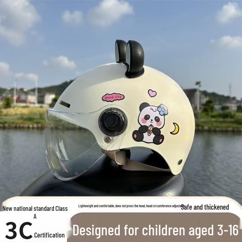 Ultra-Light Breathable Kids' 3C Electric Vehicle Helmet with Sun Protection, for Boys & Girls