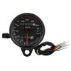DC 12V Universal Motorcycle LED Backlight Dual Odometer Speedometer Gauges Meter