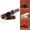 Womens Fashion Leather Belt With Simple Design And Metal Pin Closure For Office And Daily Use
