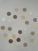2m Green, Gold & Brown Round Paper Garland for Birthday or Wedding Decor
