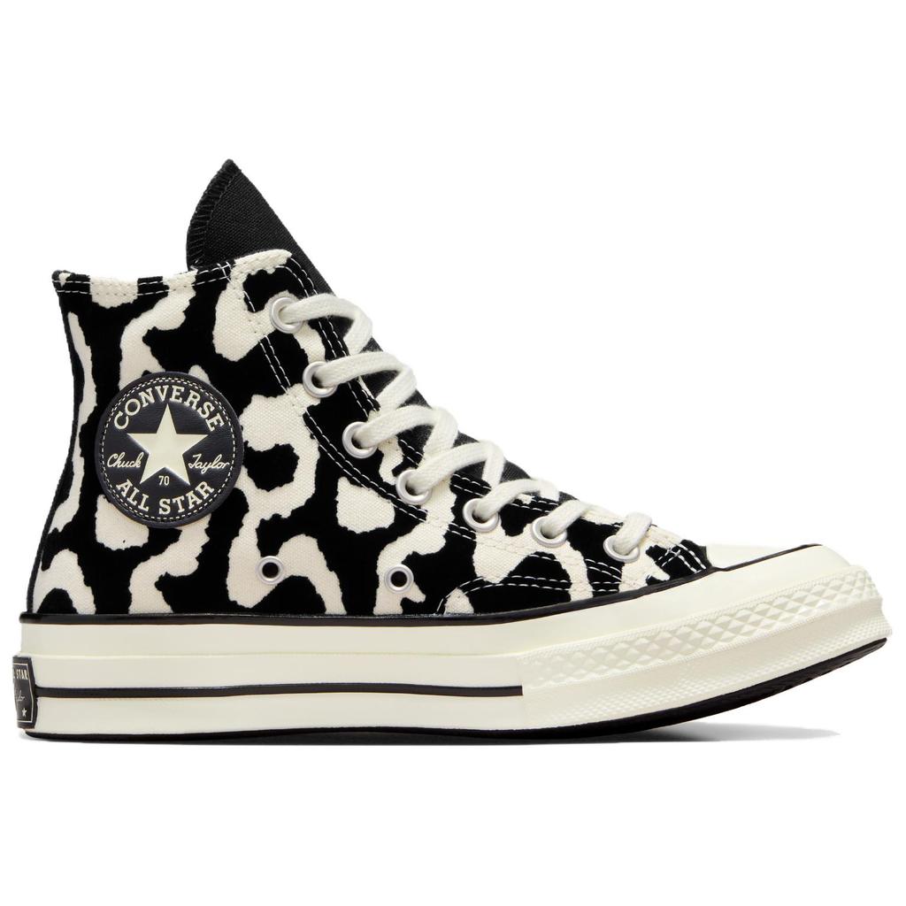Converse Chuck 70 High Leopard Remix Unisex Black Egret A12350C