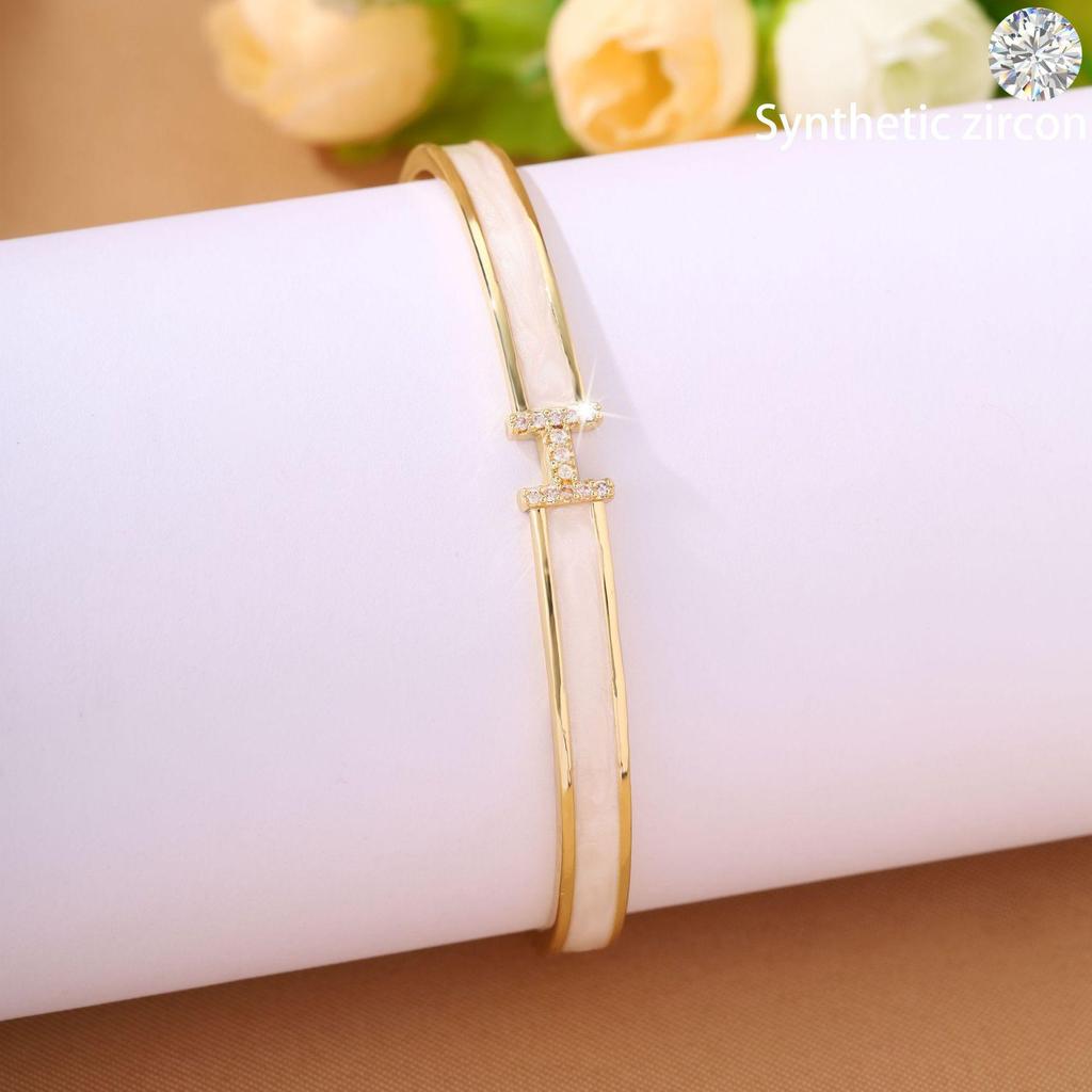 Zirkon Brieföffner Armreif: Exquisites High-End Pendlerarmband für Damen