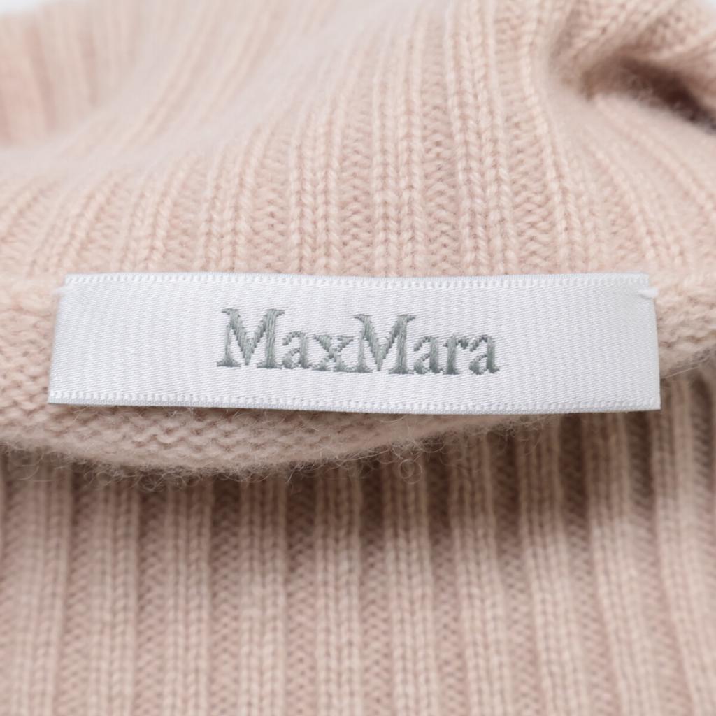 Max Mara 13260103 Beige Wool x Cashmere Shoulder Button Turtleneck Knit Dress dress S beigeUsed
