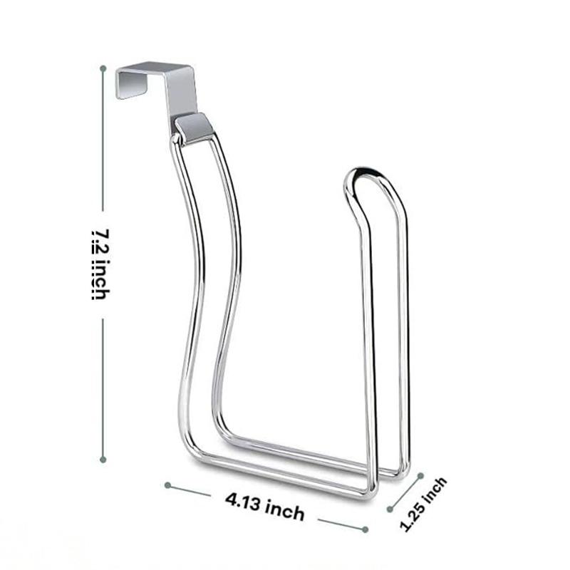 1PC Stainless Steel Toilet Paper Holder Wall Mounted Bathroom Tissue Roll Dispenser Kitchen Towel Garbage Bag hanging Rack