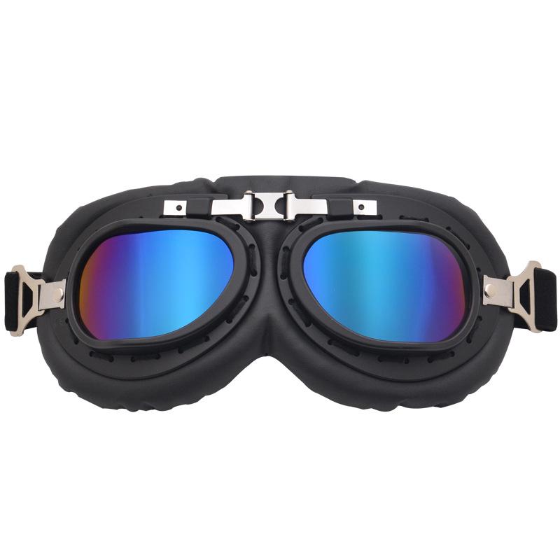 Harley-Style Retro Motorcycle Goggles: Windproof, Sandproof Helmet Glasses for Trendy Riding