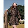 Betu Women's 2026 Spring Stylish Plaid A-Line Ruffle Dress