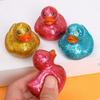 Squeaky Duck Floating Bath Toy  Relaxing Water Playing Toy Vivid Animal Shape Early Educational Play Toy Kids Bath Toy Duck