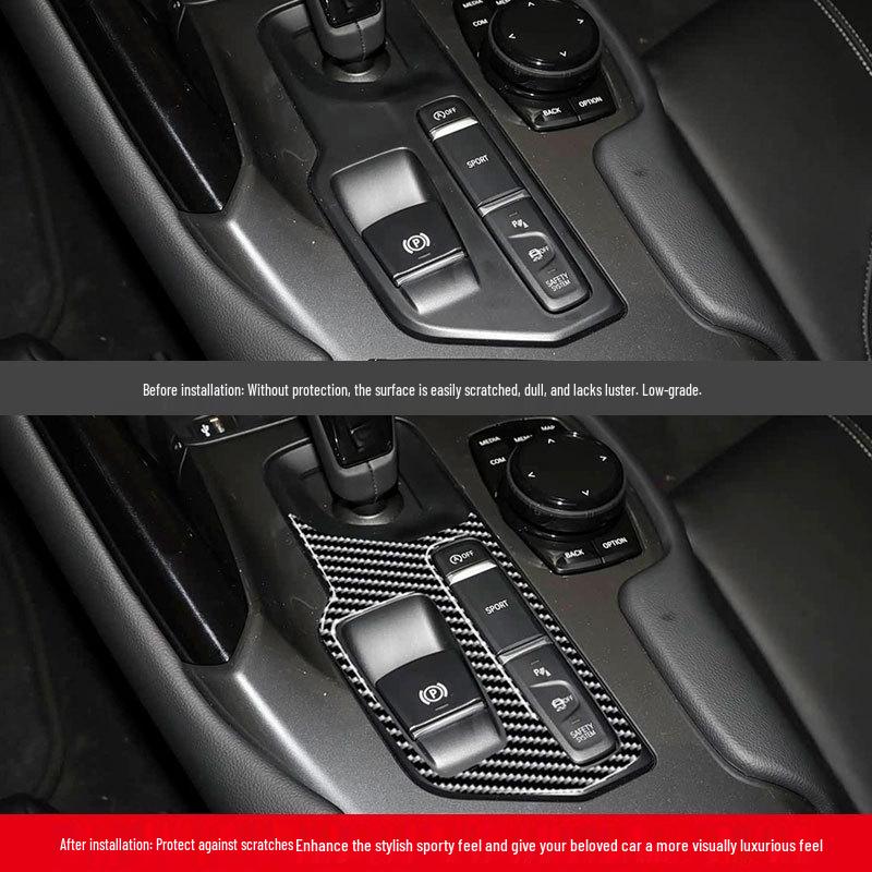 Carbon Fiber Gear Panel Trim for 19-22 Toyota Supra A90