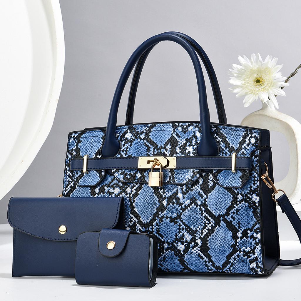 Women's Bag, Mother and Child Bag, Three-piece Set, Handbag, Lock, Shoulder Bag, Messenger Bag, All-match.