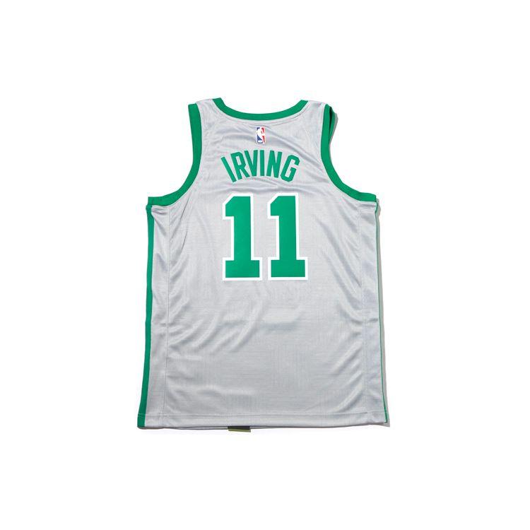 Nike NBA Kyrie Irving City Edition Swingman Jersey Men Basketball Sportswear Grey-Green 912077-014