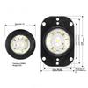 12V 24V LED Truck Side Marker Light Waterproof Clearance Indicator Exterior Lighting for Trailer Van Lorry Cargo Safety