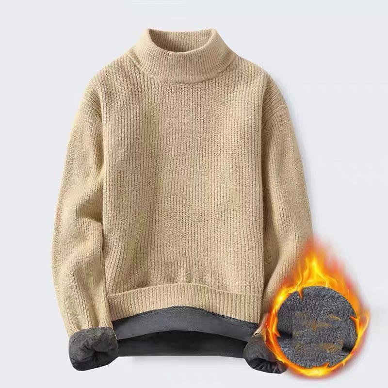 

Чоловічий светр осінь/зима з круглим вирізом. Теплий в’язаний светр. Напівводолазка. Молодіжний чоловічий одяг. M