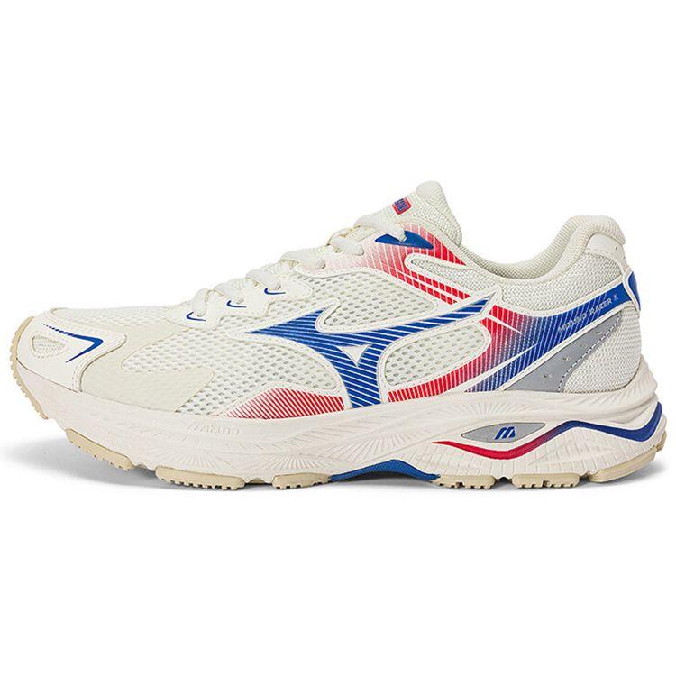 

Mizuno Racer S Ретро Универсальная амортизация Дышащие Низкие Повседневные Кроссовки для Бега Унисекс кроссовки Белый Синий Красный D1GH223504 36.5