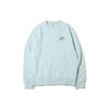 Cotton Round Neck Pullover Long Sleeve Sweatshirt Men Tops Blue DM5631-379