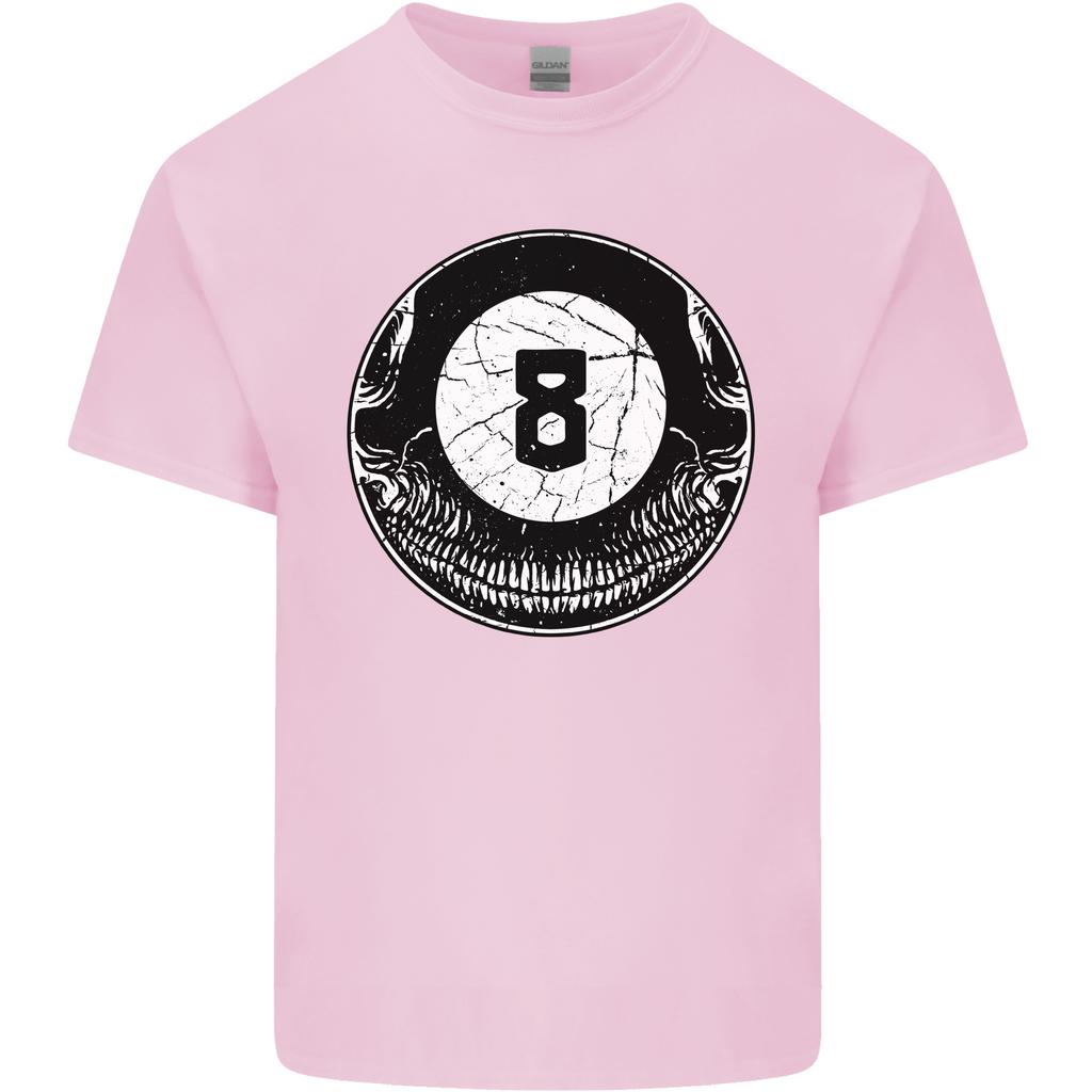 8Ball Skull Pool Player 9Ball Unisexs Light Cotton TShirt