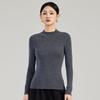 Autumn/Winter Women's Seamless 100% Wool Half-High Neck Slim Fit Sweater