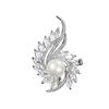 Elegant Floral Brooch, High-end Women's Versatile Pearl Brooch, Personalized Anti-glare Pin