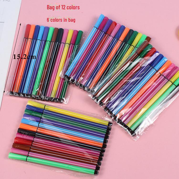 

Набор акварельных кистей: 6 цветов для художественных проектов школьников и детей 12 color bags