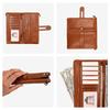 Anti-magnetische portemonnee Dames Retro Portemonnee met rits Grote capaciteit Lange portemonnee