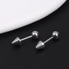Demon Pointed Cone Cartilage Earring Punk Style Stud 316L Stainless Steel Fashion for Hip Hop Rock Parties