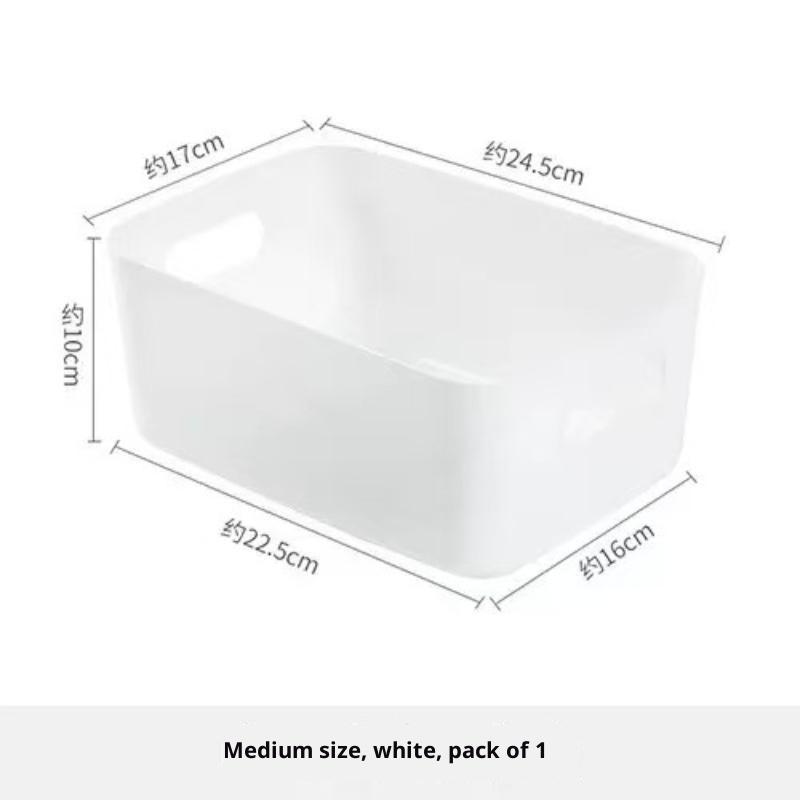 Plastic Storage Bins with Ergonomic Grip Handles Durable Heavy Duty Storage Containers for Kitchen Bulk Item Storage