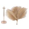 Decorative Table Lamp 30PCS Feathers USB Rechargeable Light Touch Control Desk Light Built in Battery