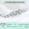 Smyoue 2-6.5mm Real Moissanite Tennis Bracelet for Women Christmas Gift Platinum Plated 100% 925 Silver Wedding Jewelry
