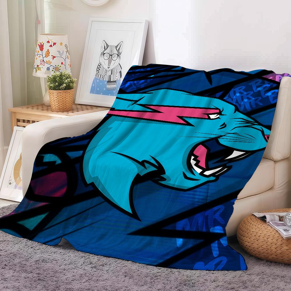 

Vlogger M-mrbeast Blanket Warm And Soft Suitable For Bedroom Living Room Sofa Bed Office Travel Camping 30x40in