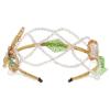 Korean Small Fragrant Style Hair Hoop Ins Internet Celebrity Hair Accessories Women's Prom Wedding Headband Fashion Grid Crystal Handmade Hair Hoop