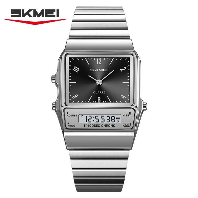 SKMEI 2632 Student Dual Display Luxury Watch for Men Women's Electronic Waterproof Chrono Mens Wristwatches Quartz Watches Reloj