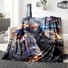Overwatch Heroes Print Flannel Blanket High Quality Warm Comfortable Cover for All Seasons Perfect for Gifts Home Decor