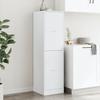 Vidaxl Pharmacy Cabinet, White, 40X41X144.5 Cm, Wood-Based Material